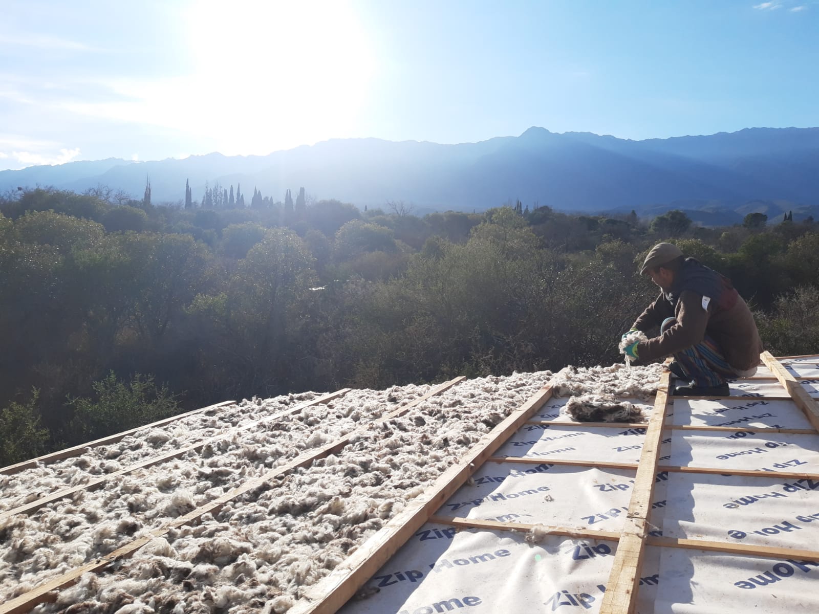 Desde San Luis, la solución ecológica con lana de oveja que transforma la construcción