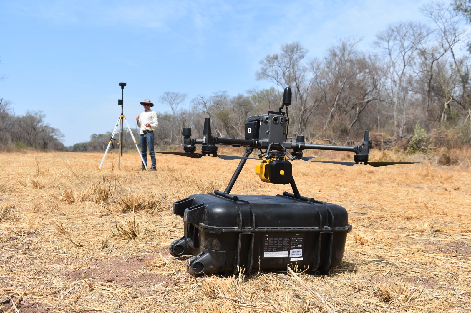Vista aérea de la producción y la sustentabilidad mediante el uso de drones