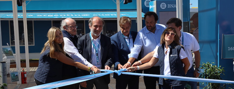 Eduardo Hecker inauguró el stand del Banco de la Nación en Expoagro 2022 con importantes anuncios para el agro