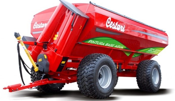 Tolva Cestari con pintura esmalte poliuretano en base al agua