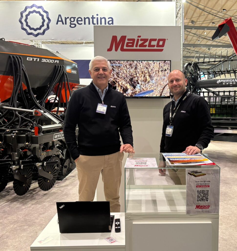 De IZQ. A DER. Carlos Fischer, Presidente de Maizco SAIC y Cr. Diego Frelli, Responsable Comercial Maizco SAIC