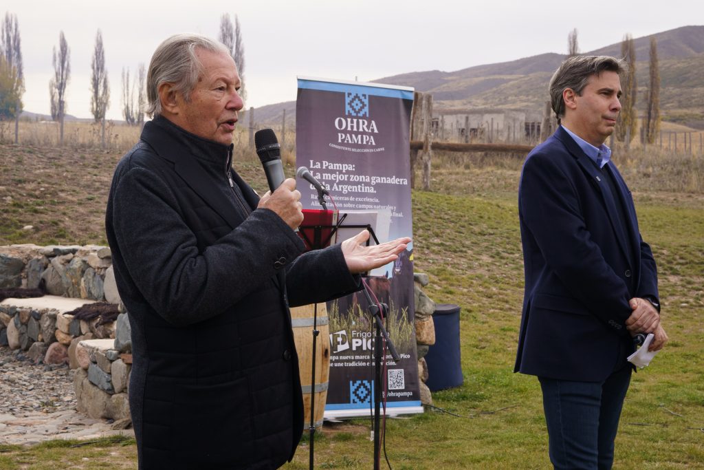 Tito y Alan Lowenstein en el lanzamiento de Ohra Pampa en Mendoza
