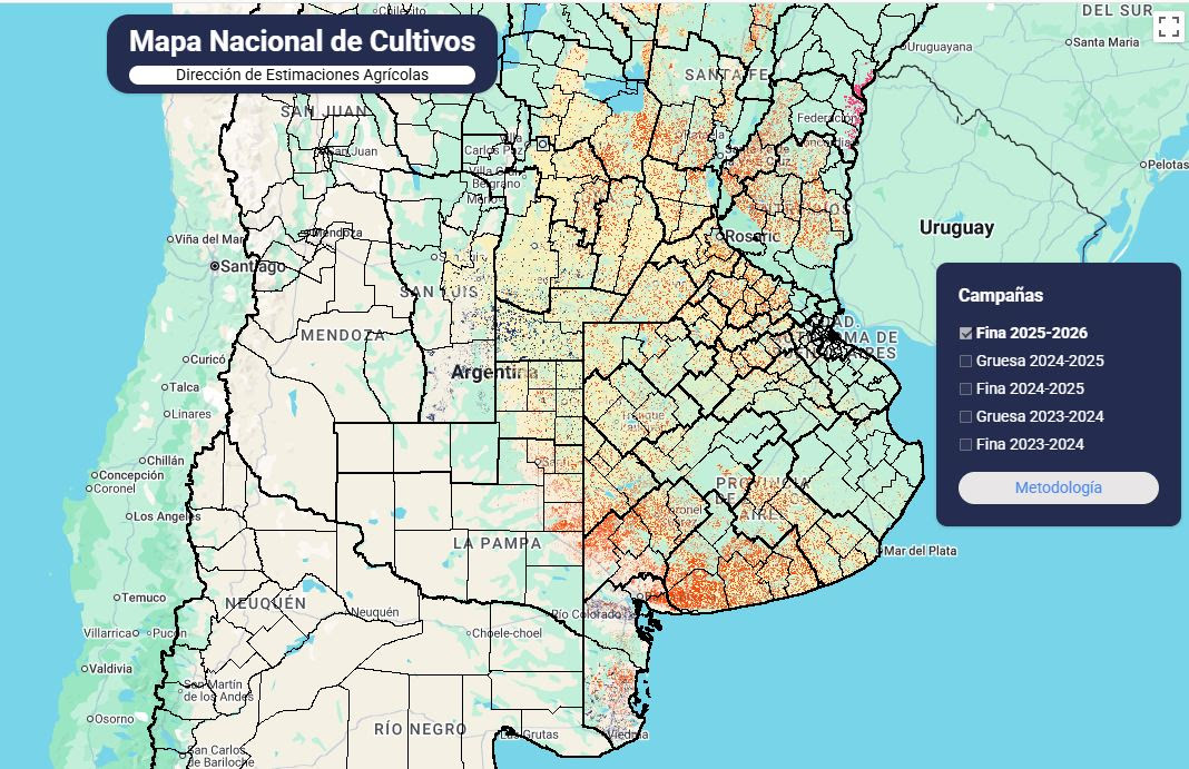 El Gobierno nacional lanzó el Mapa de Cultivos en Expoagro 2026